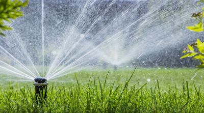 Sprinkler system during winter